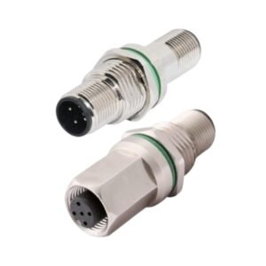M12 connector lock panel connector adapter