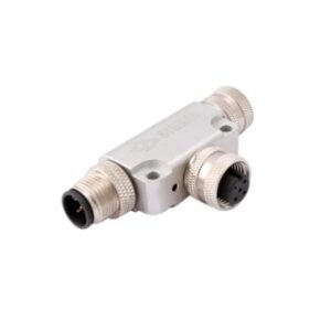 M12 connector T-type metal connector adapter