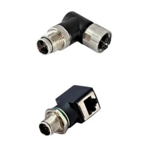 M12 connector X-type male to female adapter