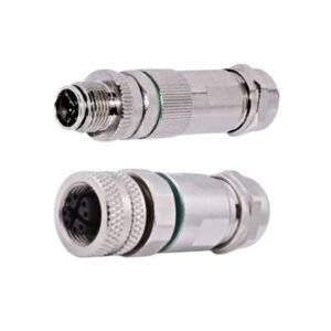 M12 connector X-type assembled welding connector