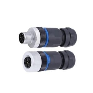 M12 power connector assembled welding connector