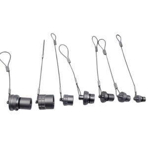 M12 connector metal dust cap