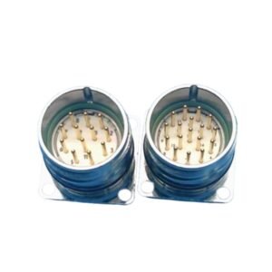 M23 connector flange panel metal circular connector