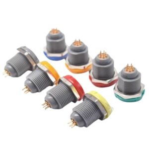 P-type connector PLG single nut internal fixed socket